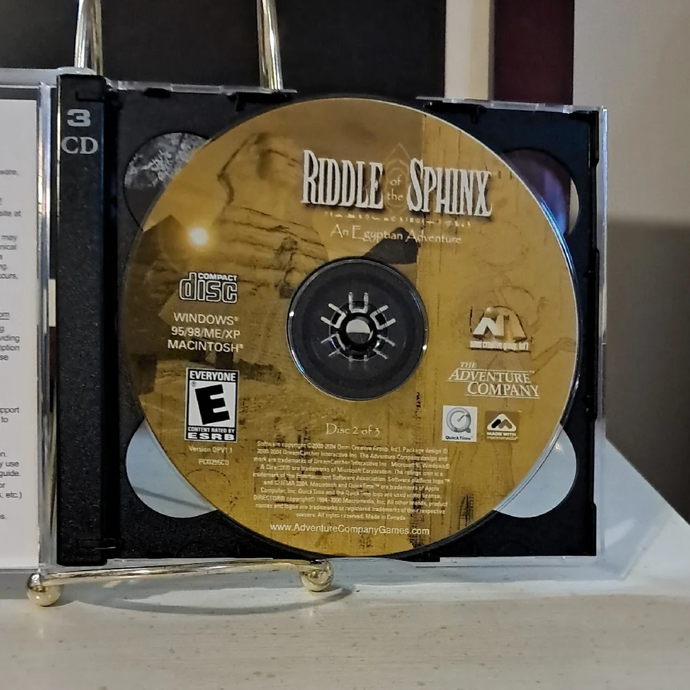 Riddle of the Sphinx PC Game CD